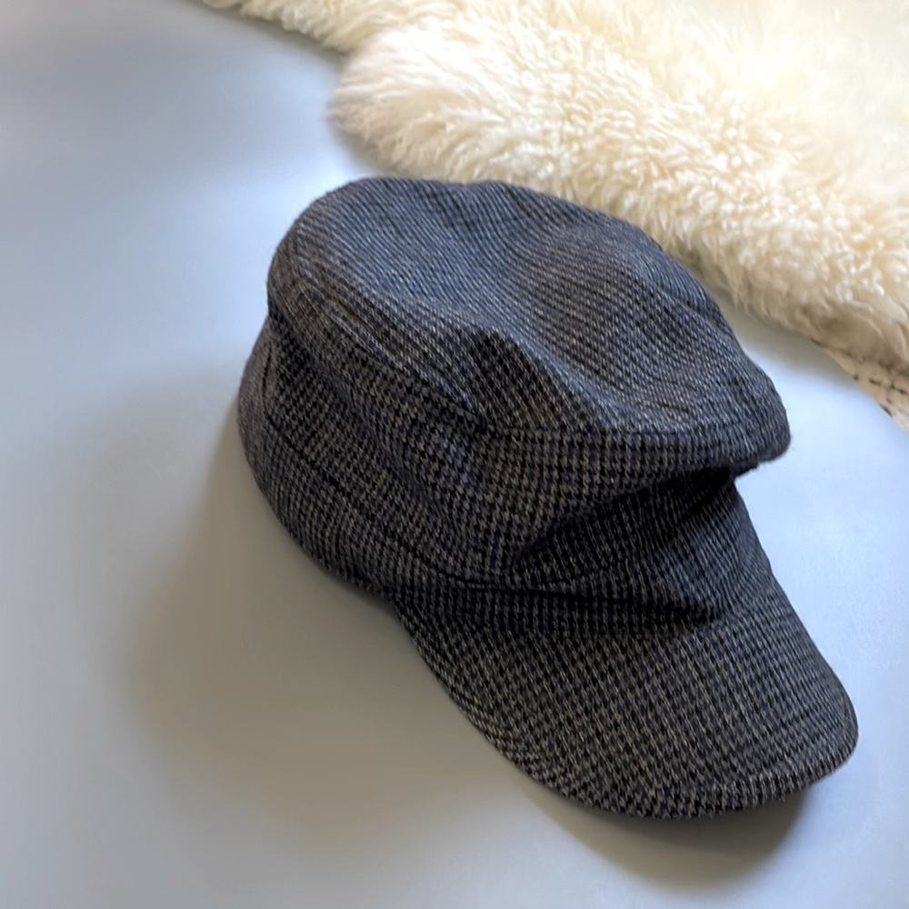 Checkered wool cabbie hat banana republic